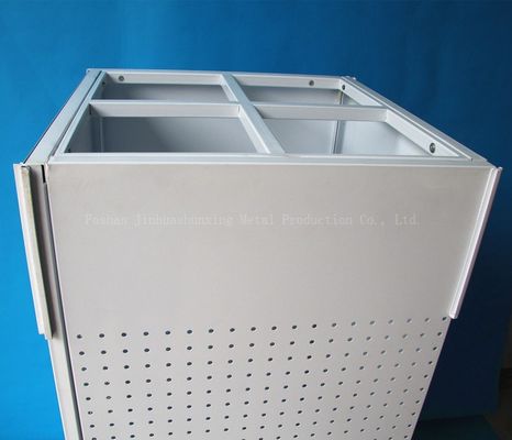 540mm Panjang 1440mm Tinggi Rotating Display Rack, Rotating Pegboard Display Empat Sisi
