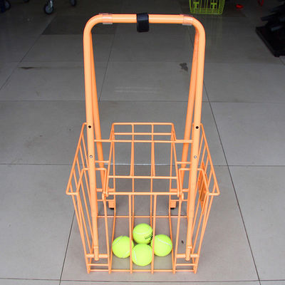 Rak Penyimpanan Peralatan Olahraga Lipat 300mm Lebar 350mm Panjang Kereta Pengajaran Tenis, Kapasitas Bola Besar