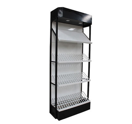 Panjang 960mm Tinggi 2300mm Mobil Aksesori Rak Display Rak Display Bisnis Empat Tingkat