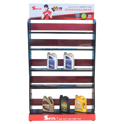 5 Tier ODM Service Metal Storage Stand, Rak Logam Berdiri Bebas Untuk Oli Motor