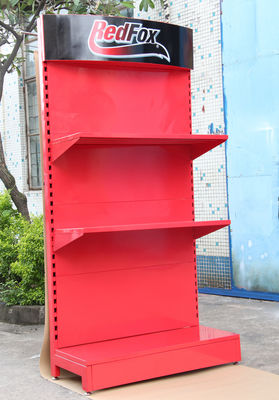 Merah Terang TUV Menyetujui Alat Rak Papan Pasak, Rak Display Pasak Untuk Toko Eceran