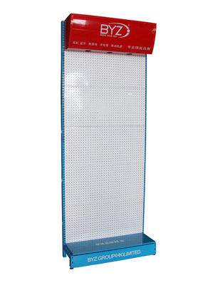 L900mm H2200mm Phone Case Display Rack, Aksesori Ponsel Rak Display Floor Stand