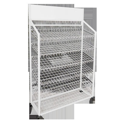485mm Kedalaman Rak Display Supermarket Tinggi 1680mm Dalam Berbagai Warna