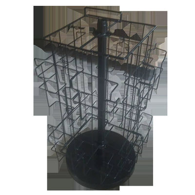 Tinggi Desktop 609mm Lebar Rak Display Berputar 318mm Untuk Kartu