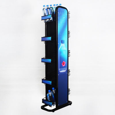 Rak Botol Air Mineral 5 Lantai Dengan Logo Logam 240W * 500L * 1450mmH