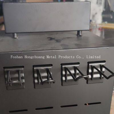 Black Metal TUV Certificate Multi Layers Earring Holder Stand, Rotating Display stand Dengan Hook
