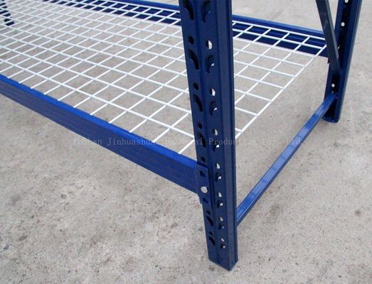 1880mm Panjang 600mm Lebar Rak Penyimpanan Gudang Warna Biru