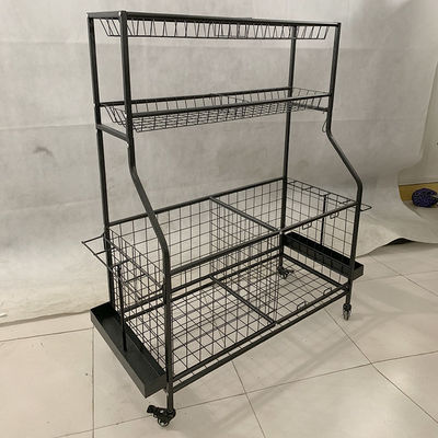 915mm Panjang 420mm Lebar Garasi Penyelenggara Bola Olahraga Untuk Toko Olahraga