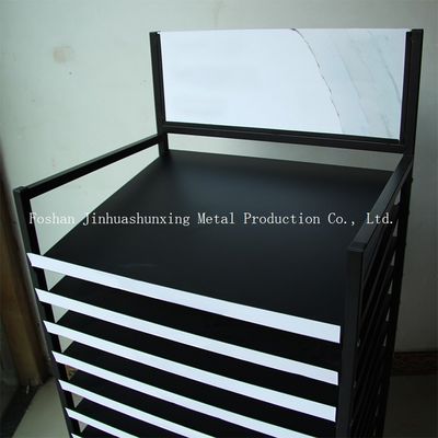 Lebar 484mm Panjang Rak Display Majalah Logam 620mm, Rak Display Jurnal Berdiri Sendiri