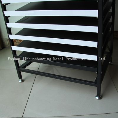 Lebar 484mm Panjang Rak Display Majalah Logam 620mm, Rak Display Jurnal Berdiri Sendiri