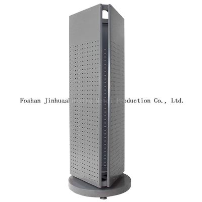 Stabil L400mm W400mm Floor Standing Pegboard Spinner Rack 3 Sisi