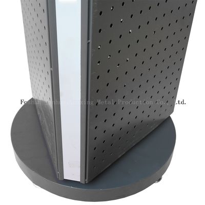 Stabil L400mm W400mm Floor Standing Pegboard Spinner Rack 3 Sisi