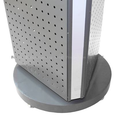 Stabil L400mm W400mm Floor Standing Pegboard Spinner Rack 3 Sisi