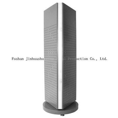 Stabil L400mm W400mm Floor Standing Pegboard Spinner Rack 3 Sisi