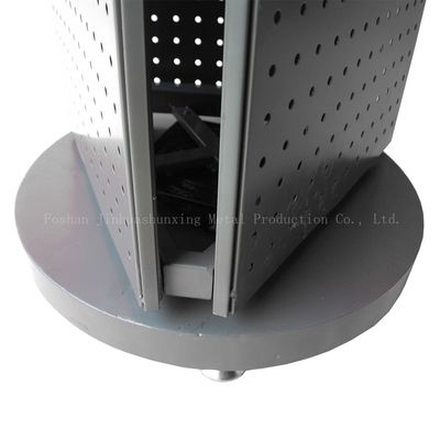 Stabil L400mm W400mm Floor Standing Pegboard Spinner Rack 3 Sisi