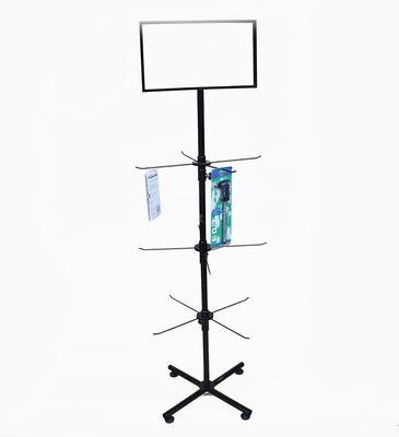 3 Tingkatan 550mm Lebar Rak Display Berputar Tinggi 1780mm Untuk Kasus Telepon