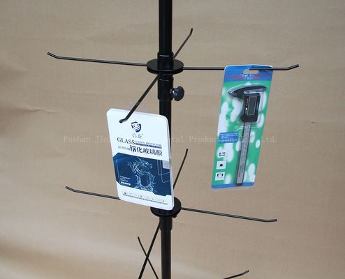 3 Tingkatan 550mm Lebar Rak Display Berputar Tinggi 1780mm Untuk Kasus Telepon