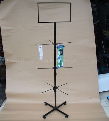 3 Tingkatan 550mm Lebar Rak Display Berputar Tinggi 1780mm Untuk Kasus Telepon