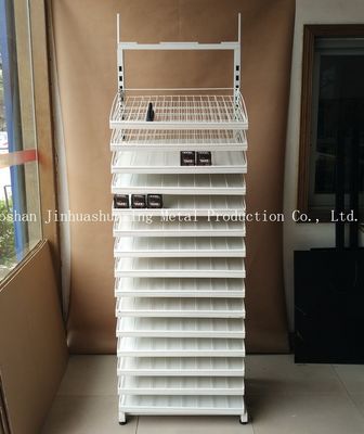 Rak Display Kosmetik 15 Lapisan W475mm H2035mm Untuk Cat Kuku