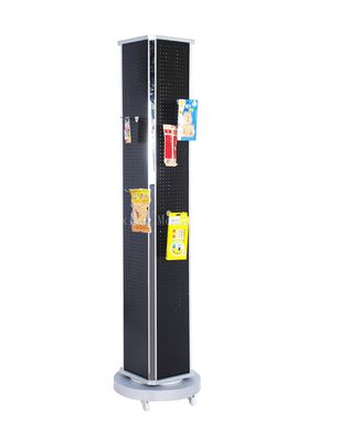 Tinggi 1720mm Lebar Pemegang Brosur Berputar 270mm Untuk Toko Eceran