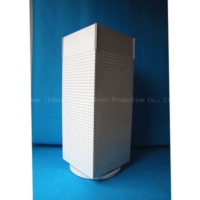 540mm Panjang 1440mm Tinggi Rotating Display Rack, Rotating Pegboard Display Empat Sisi