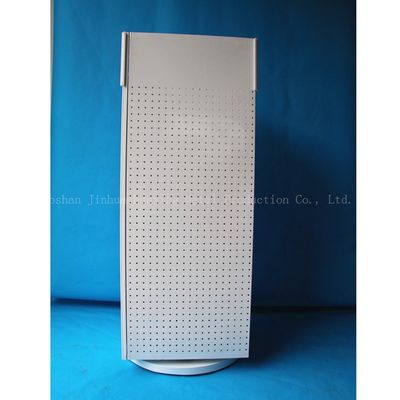 540mm Panjang 1440mm Tinggi Rotating Display Rack, Rotating Pegboard Display Empat Sisi
