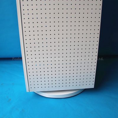 540mm Panjang 1440mm Tinggi Rotating Display Rack, Rotating Pegboard Display Empat Sisi