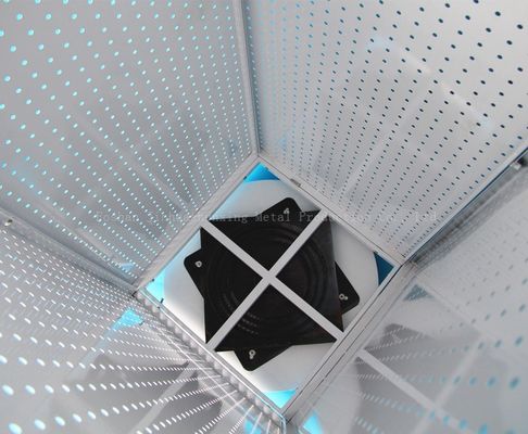 540mm Panjang 1440mm Tinggi Rotating Display Rack, Rotating Pegboard Display Empat Sisi