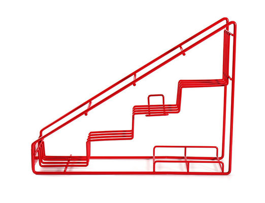 Rak Penyimpanan Logam Botol Sirup Rak Display Tangga Botol Kaca