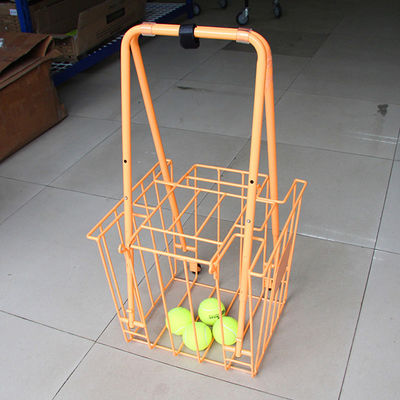 Rak Penyimpanan Peralatan Olahraga Lipat 300mm Lebar 350mm Panjang Kereta Pengajaran Tenis, Kapasitas Bola Besar
