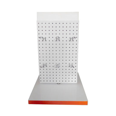 Logo Disesuaikan 380mm Lebar 589mm Tinggi Alat Pegboard Rack Floor Standing