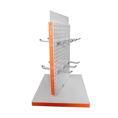 Logo Disesuaikan 380mm Lebar 589mm Tinggi Alat Pegboard Rack Floor Standing