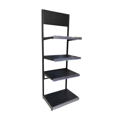 Rak Display Tempat Tidur Bantal Selimut Logam Hitam Supermarket Ritel