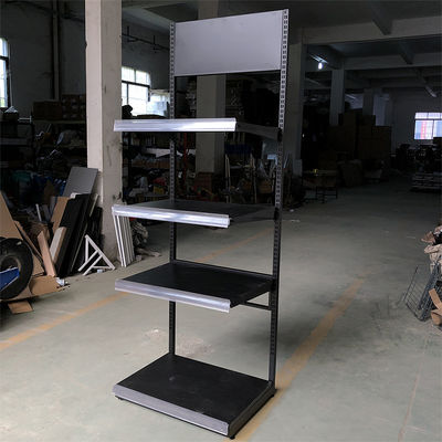 Rak Display Tempat Tidur Bantal Selimut Logam Hitam Supermarket Ritel
