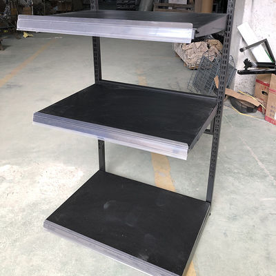 Rak Display Tempat Tidur Bantal Selimut Logam Hitam Supermarket Ritel