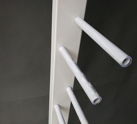 Panjang 650mm Lebar Rak Penyimpanan Skuter 400mm, Rak Skateboard Berdiri Bebas Putih