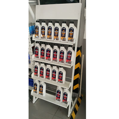 Rak display produk Putih Tinggi 1500mm Kedalaman 300mm Rak Display Untuk Toko Eceran