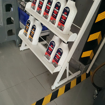 Rak display produk Putih Tinggi 1500mm Kedalaman 300mm Rak Display Untuk Toko Eceran