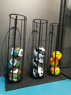 Floor Standing H1020mm W270mm Garasi Penyimpanan Bola Olahraga, Rak Penyimpanan Basket Vertikal