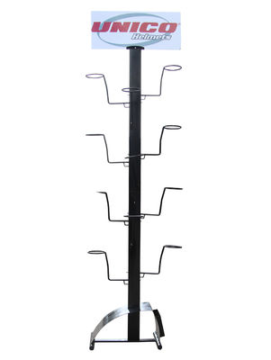 Rak Penyimpanan Peralatan Olahraga Tinggi 1800mm, Rak Display Helm 4 Tingkat