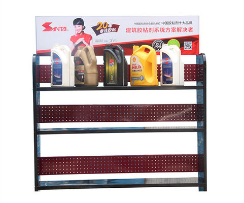 5 Tier ODM Service Metal Storage Stand, Rak Logam Berdiri Bebas Untuk Oli Motor