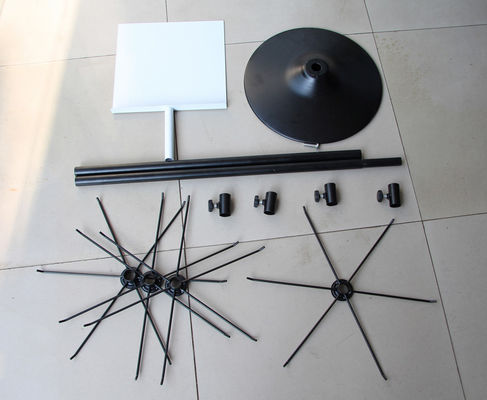 Pemasangan Mudah TUV Rotating Floor Display Stand Untuk Supermarket