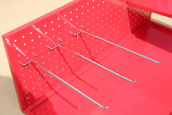 Lapisan Daya HongChuang TUV Approval Pegboard Display Rack Ukuran Mini