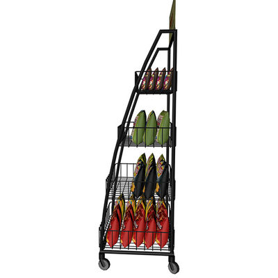 900 * 400 * 2000mm Soda Snack Supermarket Display Racks, Rak Baja Untuk Supermarket