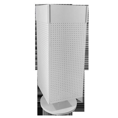 H1440mm W540mm Pegboard Display Rack, Countertop Pegboard Spinner Rack Empat Sisi