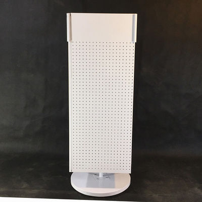 H1440mm W540mm Pegboard Display Rack, Countertop Pegboard Spinner Rack Empat Sisi