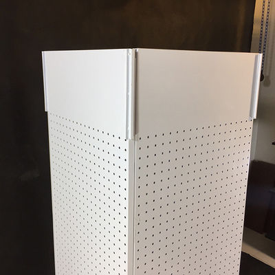H1440mm W540mm Pegboard Display Rack, Countertop Pegboard Spinner Rack Empat Sisi