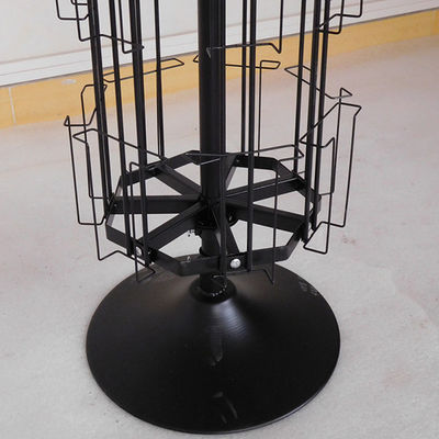 L1680mm W350mm Rotating Retail Display Stand, Rotating Postcard Display Metal