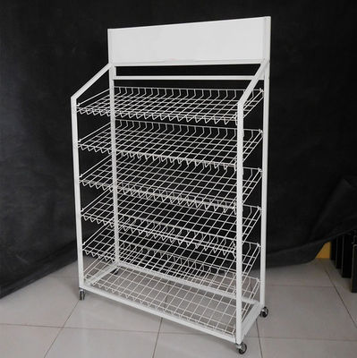 485mm Kedalaman Rak Display Supermarket Tinggi 1680mm Dalam Berbagai Warna