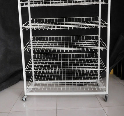 485mm Kedalaman Rak Display Supermarket Tinggi 1680mm Dalam Berbagai Warna
